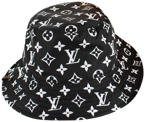 louis vuitton bucket hat black and white|Louis Vuitton bucket hat price.